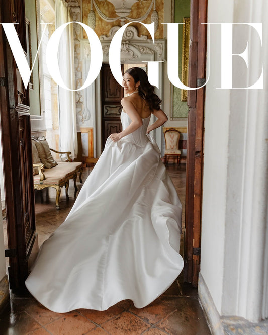 Tina Valerdi Featured in Vogue Italia: A Bridal Gown for a Forbes Under 30 Powerhouse